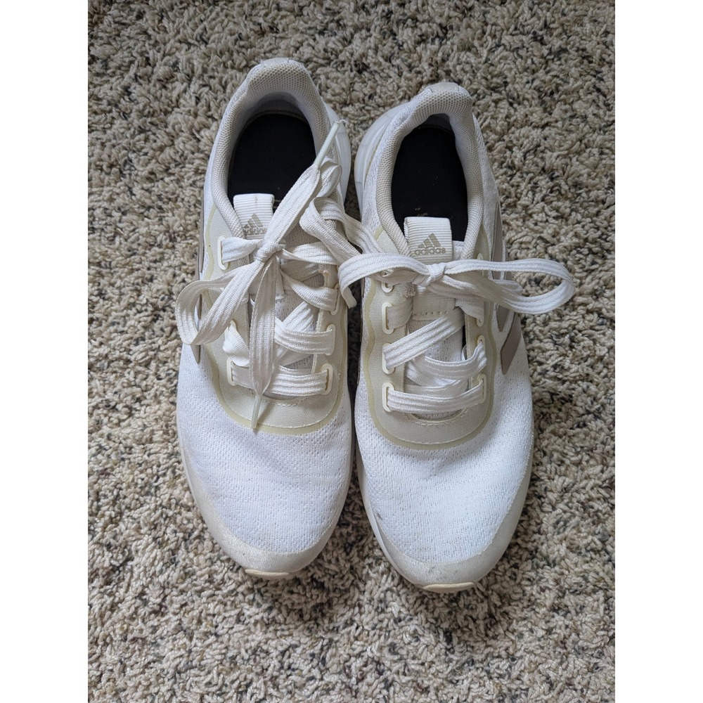 Adidas Duramo SL White Silver Running Shoes Womens 6.5 FY5360 Lightmotion - Picture 2 of 6
